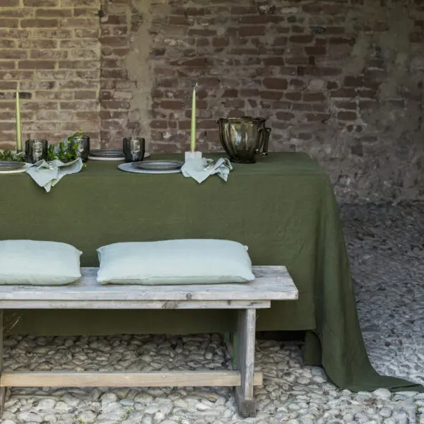 Linen Tablecloths with Large Border, Once Milano