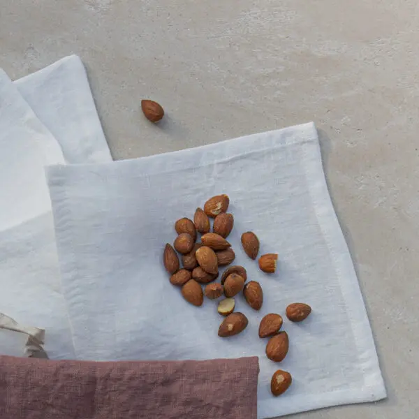 Cocktail Napkins in Light Linen (set of 4), Once Milano